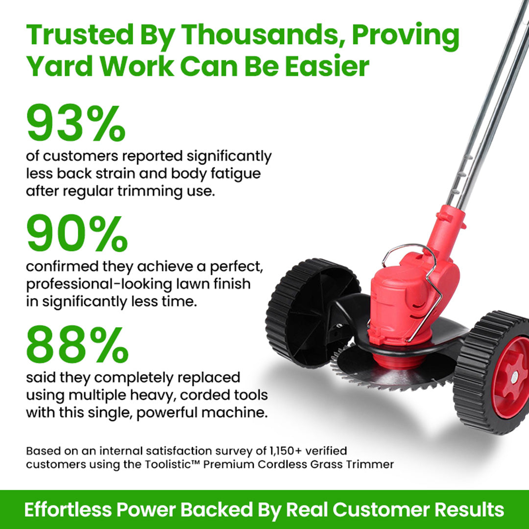 Toolistic™ Premium Electric Cordless Grass Trimmer