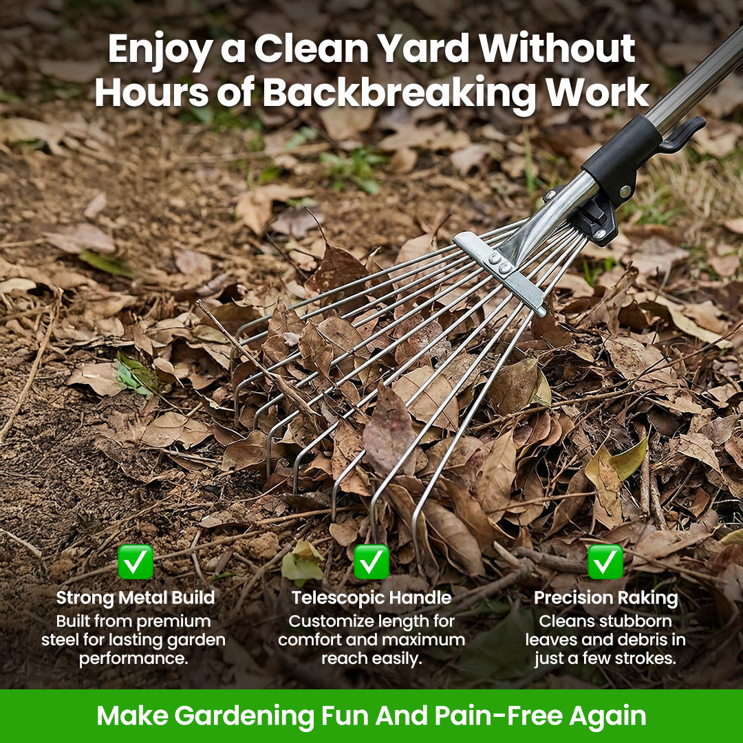 Toolistic™ Premium Garden Rake